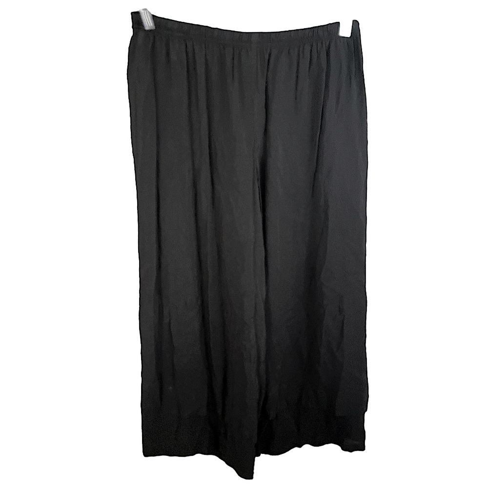 Color Me Cotton Cupio Rayon Layered Wide Leg Capri Pull-On Elastic Waist Pants‎